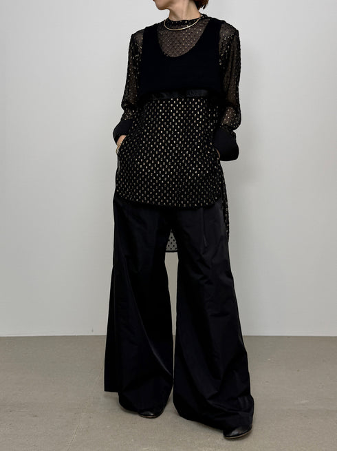 sheer dot dress shirt